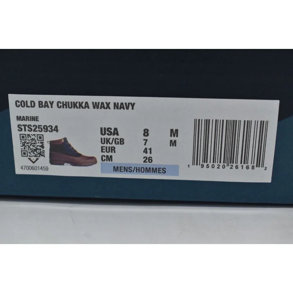 Sperry Mens Size 8 Cold Bay Waxed Marine Insulated Water Resistant Chukka‎ Boots